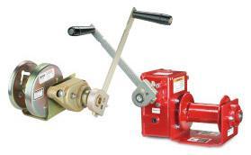 Spur and worm Gear Hand Winches