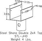 steel shore double 2x4