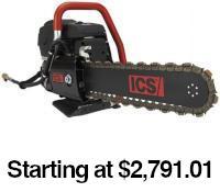 695XL Gas-Powered Concrete and Utility Pipe Chain Saw