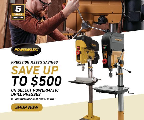 Powermatic drill press promo