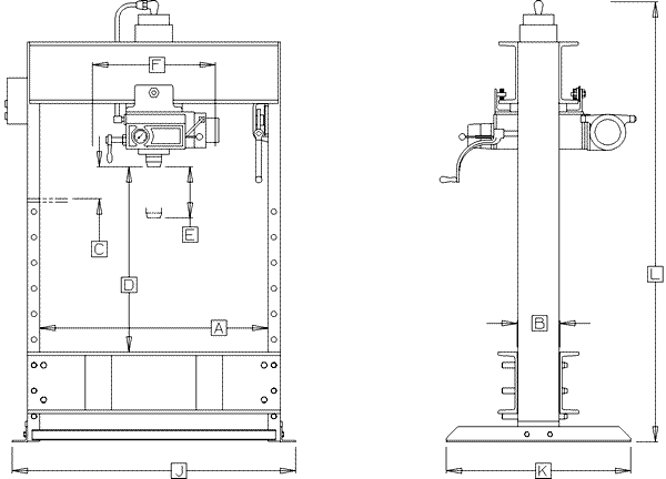 DAKE Elec-Draulic I Presses