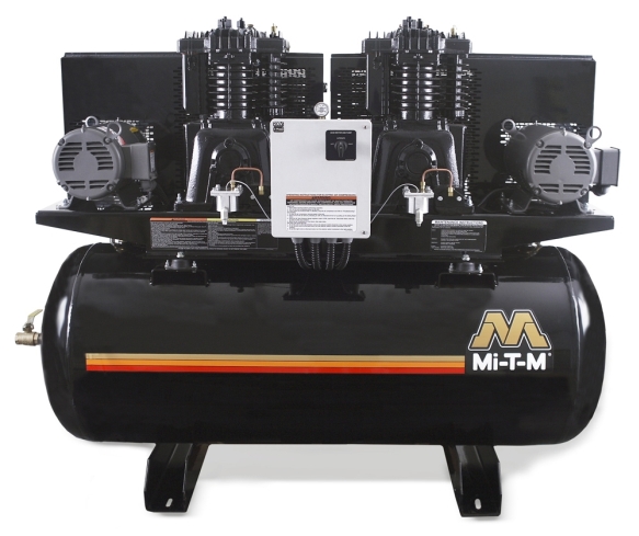 Mi-T-M ACD Series 120Gal 5HP Duplex Horizontal Air Compressor