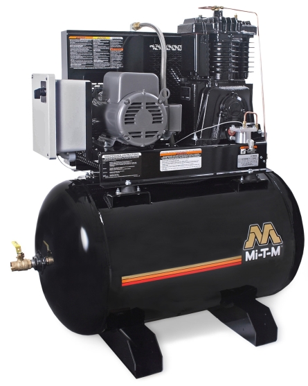 Mi-T-M ACS Series 80Gal 5HP Simplex-M Horizontal Air Compressor