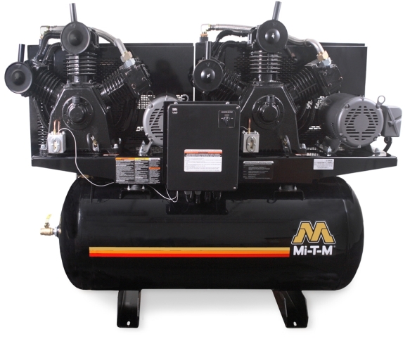 Mi-t-m Aed Series 120gal 15hp Duplex Horizontal Air Compressor